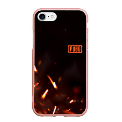 Чехол iPhone 7/8 матовый PUBG fire war