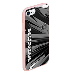 Чехол iPhone 7/8 матовый Honda - монохромный спортивный, цвет: 3D-светло-розовый — фото 2