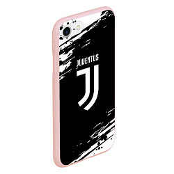 Чехол iPhone 7/8 матовый Juventus спорт краски, цвет: 3D-светло-розовый — фото 2