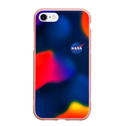 Чехол iPhone 7/8 матовый Nasa gradient sportcolor