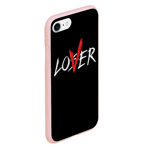 Чехол iPhone 7/8 матовый Lover loser / 3D-Светло-розовый – фото 2