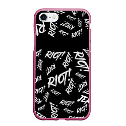 Чехол iPhone 7/8 матовый Paramore alllogo, цвет: 3D-малиновый