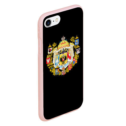Чехол iPhone 7/8 матовый Россия герб славянский / 3D-Светло-розовый – фото 2