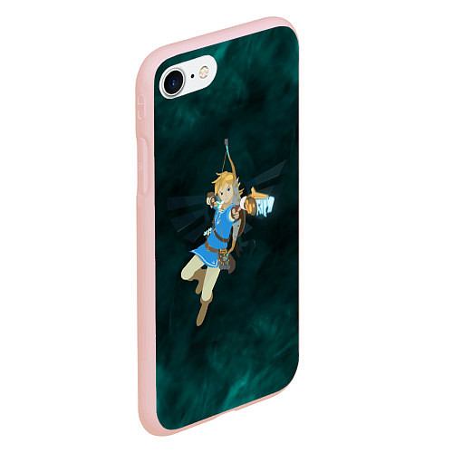 Чехол iPhone 7/8 матовый Zelda the game / 3D-Светло-розовый – фото 2
