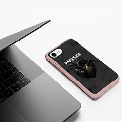 Чехол iPhone 7/8 матовый Bring Me the Horizon - darkside, цвет: 3D-светло-розовый — фото 2