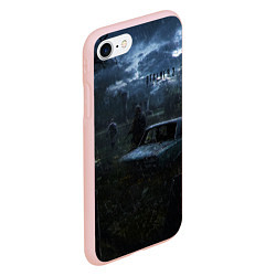 Чехол iPhone 7/8 матовый STALKER 2 дождливая погода, цвет: 3D-светло-розовый — фото 2