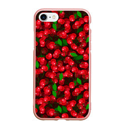 Чехол iPhone 7/8 матовый Красная спелая вишня