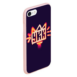 Чехол iPhone 7/8 матовый УКК плёнка, цвет: 3D-светло-розовый — фото 2