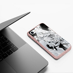 Чехол iPhone 7/8 матовый Sousou no Frieren, цвет: 3D-светло-розовый — фото 2