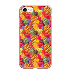 Чехол iPhone 7/8 матовый Экзотические фрукты