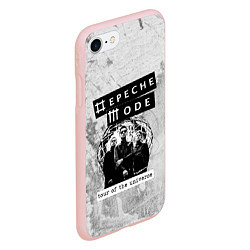 Чехол iPhone 7/8 матовый Depeche Mode - Touring the universe группа, цвет: 3D-светло-розовый — фото 2