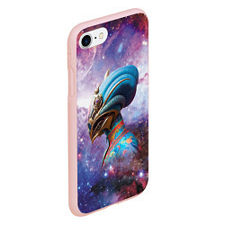 Чехол iPhone 7/8 матовый Nefertiti is from another planet, цвет: 3D-светло-розовый — фото 2