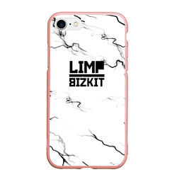 Чехол iPhone 7/8 матовый Limp bizkit storm black, цвет: 3D-светло-розовый