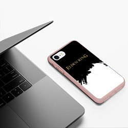 Чехол iPhone 7/8 матовый Elden ring gold, цвет: 3D-светло-розовый — фото 2