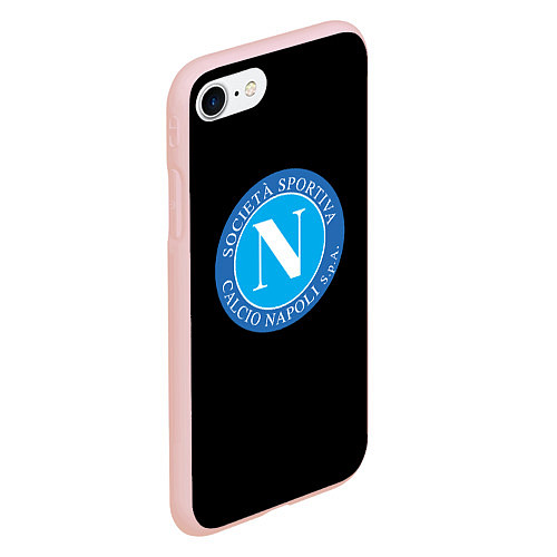 Чехол iPhone 7/8 матовый Napoli fc / 3D-Светло-розовый – фото 2