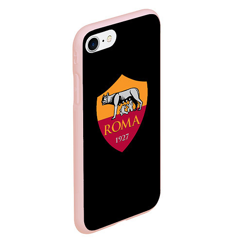 Чехол iPhone 7/8 матовый Roma fc club sport / 3D-Светло-розовый – фото 2