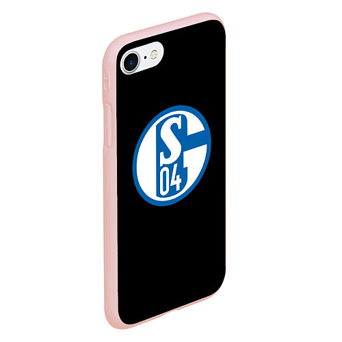 Чехол iPhone 7/8 матовый Schalke 04 fc club sport / 3D-Светло-розовый – фото 2