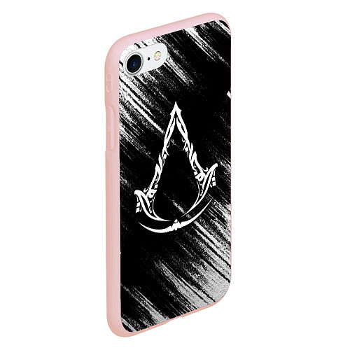 Чехол iPhone 7/8 матовый Assassins creed Mirage - потертости / 3D-Светло-розовый – фото 2