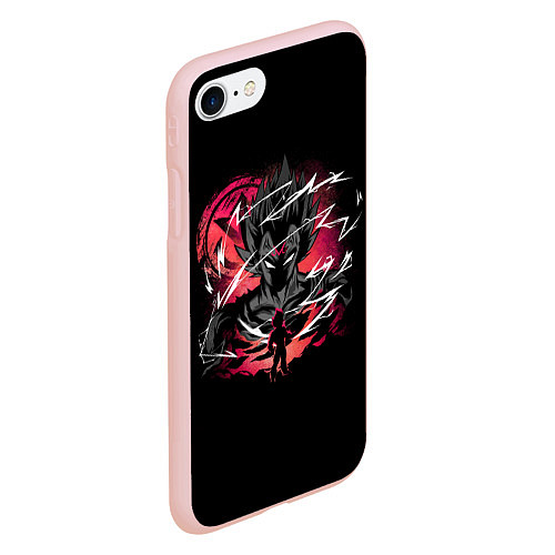 Чехол iPhone 7/8 матовый Dragon Ball - Vegeta / 3D-Светло-розовый – фото 2