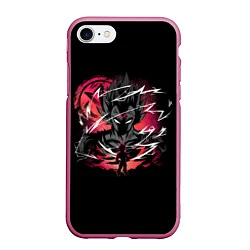 Чехол iPhone 7/8 матовый Dragon Ball - Vegeta, цвет: 3D-малиновый