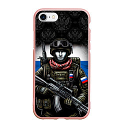 Чехол iPhone 7/8 матовый Солдат России