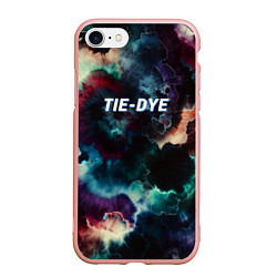 Чехол iPhone 7/8 матовый Tie - dye, цвет: 3D-светло-розовый