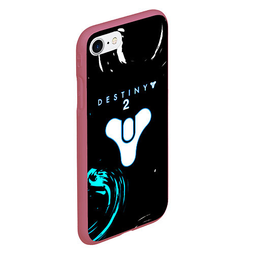 Чехол iPhone 7/8 матовый Destiny space color game / 3D-Малиновый – фото 2