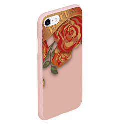 Чехол iPhone 7/8 матовый Hurt pin-up, цвет: 3D-светло-розовый — фото 2