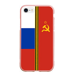 Чехол iPhone 7/8 матовый Россия и СССР