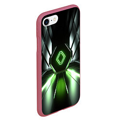Чехол iPhone 7/8 матовый Зеленый луч, цвет: 3D-малиновый — фото 2