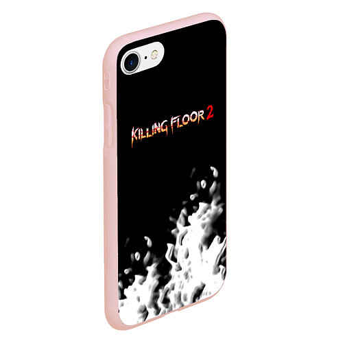 Чехол iPhone 7/8 матовый Killing floor краски / 3D-Светло-розовый – фото 2
