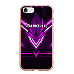 Чехол iPhone 7/8 матовый Palworld logo фиолетовая абстракция