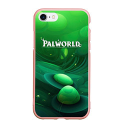Чехол iPhone 7/8 матовый Palworld зеленый мир