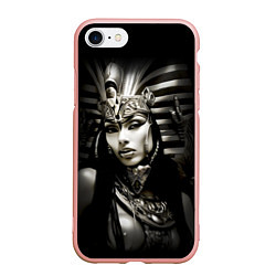 Чехол iPhone 7/8 матовый Клеопатра египетская царица, цвет: 3D-светло-розовый