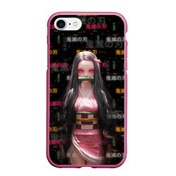 Чехол iPhone 7/8 матовый Nezuko Kamado - Клинок, рассекающий демонов