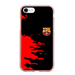 Чехол iPhone 7/8 матовый Barcelona краски спорт, цвет: 3D-светло-розовый