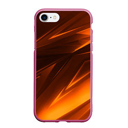 Чехол iPhone 7/8 матовый Geometry stripes orange