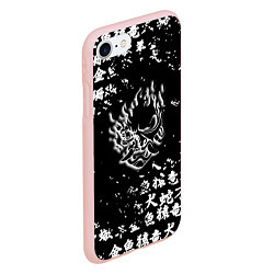 Чехол iPhone 7/8 матовый Samurai pattern japan 2077, цвет: 3D-светло-розовый — фото 2