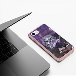 Чехол iPhone 7/8 матовый Sousou no Frieren Фрирен Ферн magic, цвет: 3D-светло-розовый — фото 2