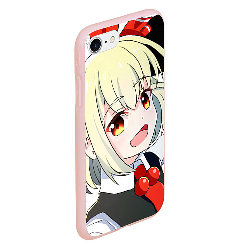 Чехол iPhone 7/8 матовый Touhou Project Rumia happy / 3D-Светло-розовый – фото 2