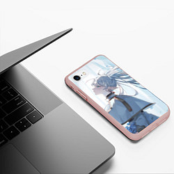 Чехол iPhone 7/8 матовый Sousou no Frieren Фрирен beautiful, цвет: 3D-светло-розовый — фото 2