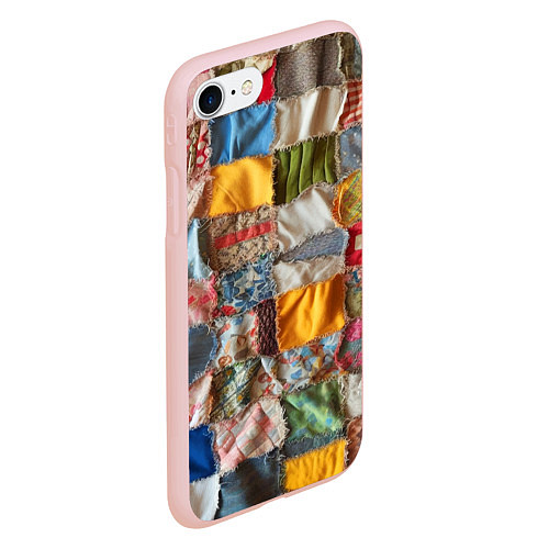 Чехол iPhone 7/8 матовый Patchwork - ai art / 3D-Светло-розовый – фото 2
