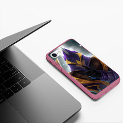 Чехол iPhone 7/8 матовый Silencer, цвет: 3D-малиновый — фото 2