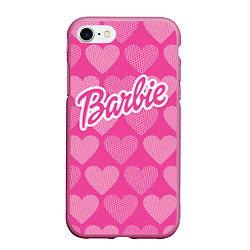 Чехол iPhone 7/8 матовый Barbie, цвет: 3D-малиновый