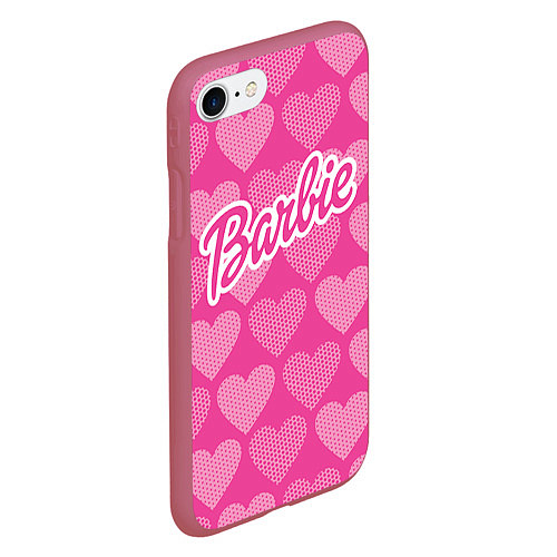 Чехол iPhone 7/8 матовый Barbie / 3D-Малиновый – фото 2