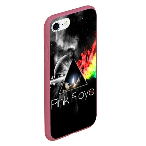 Чехол iPhone 7/8 матовый Pink Floyd / 3D-Малиновый – фото 2