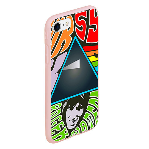 Чехол iPhone 7/8 матовый Pink Floyd / 3D-Светло-розовый – фото 2