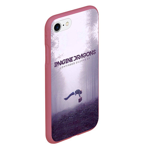 Чехол iPhone 7/8 матовый Imagine Dragons: Silence / 3D-Малиновый – фото 2