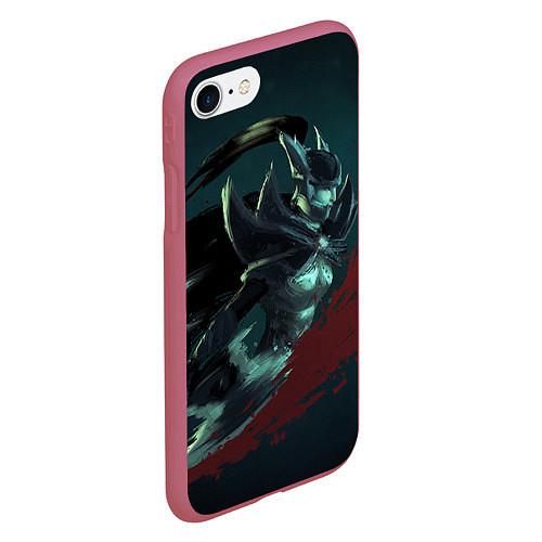 Чехол iPhone 7/8 матовый Phantom Assassin / 3D-Малиновый – фото 2