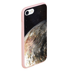 Чехол iPhone 7/8 матовый Плутон, цвет: 3D-светло-розовый — фото 2
